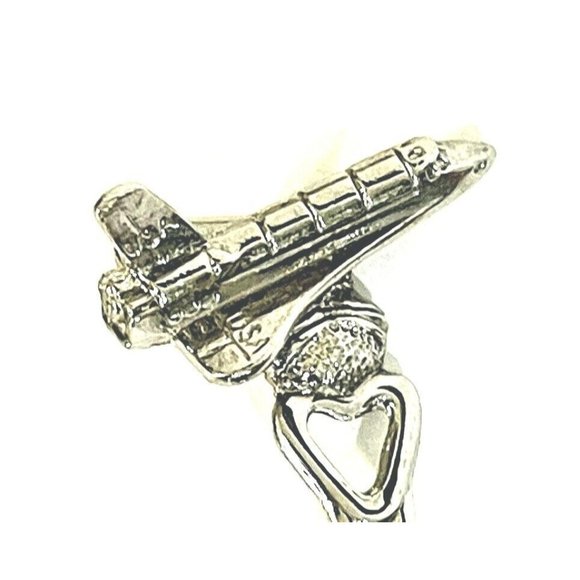 Vintage Collectable Silver Plated Spoon Kennedy Space Center Space Shuttle 3" - Picture 2 of 8